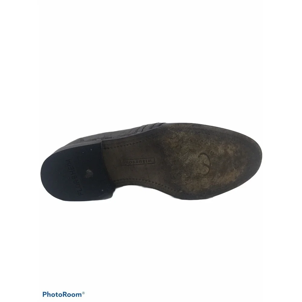 Florsheim Mens 9D Brown‎ Leather Tassle And Fringe Loafer